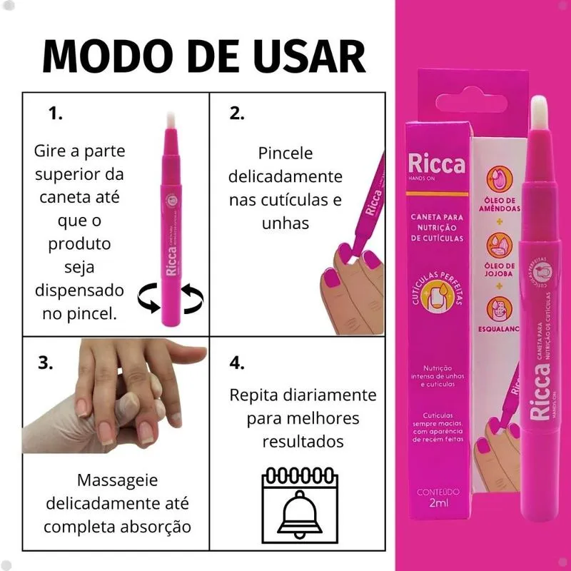 a ricca é a melhor caneta para cutículas