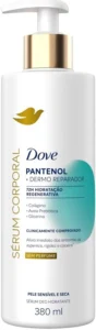 sérum hidratante corporal dove pantenol + dermo reparador 380m