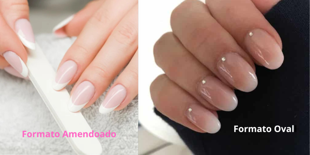 Unhas para Mãos Gordinhas: Formatos que Alongam e Afinam 10 TrololodeMulher Formato de Unhas Amendoados e Oval