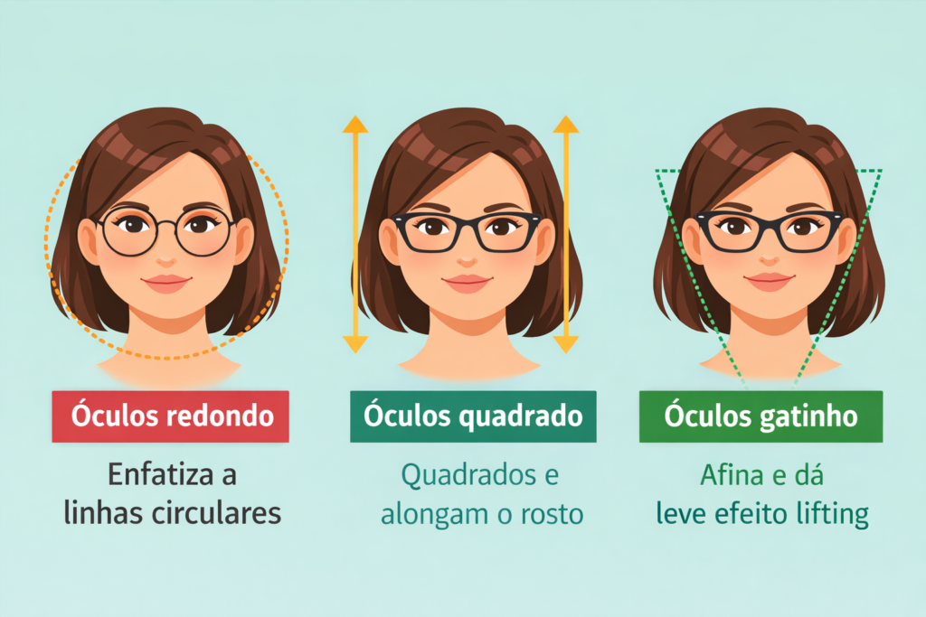 Óculos para rosto redondo feminino: Guia completo de modelos e tendências para 2026 17 TrololodeMulher Óculos para rosto redondo feminino