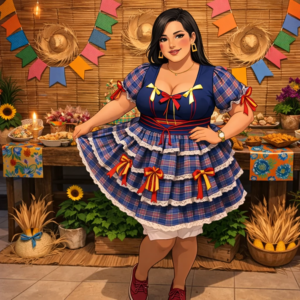 Look Junino Plus Size Feminino: Ideias para o São João 2026
